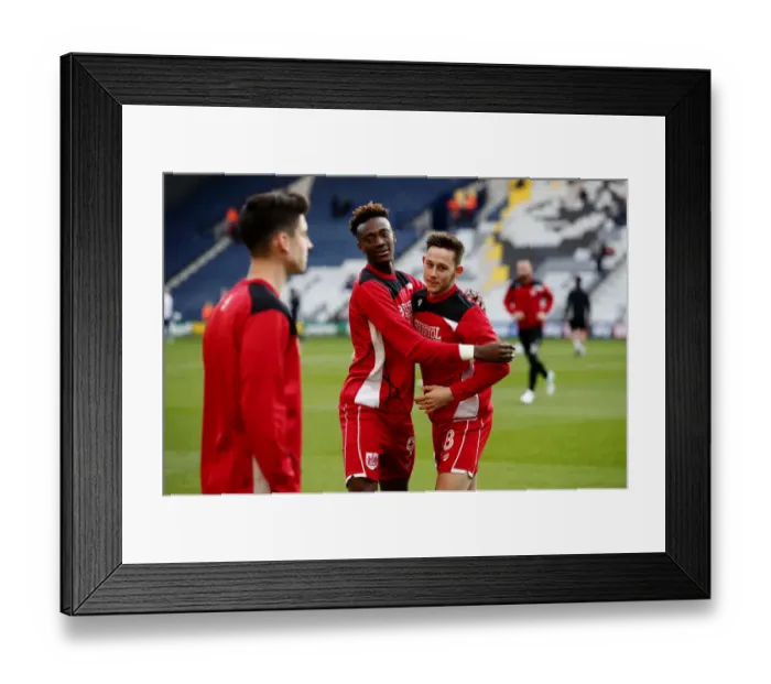 Framed Print : Bristol City's Abraham and Brownhill in Action against Preston North End (04.04.17) Framed Print : Bristol City's Abraham and Brownhill in Action against Preston North End (04.04.17)