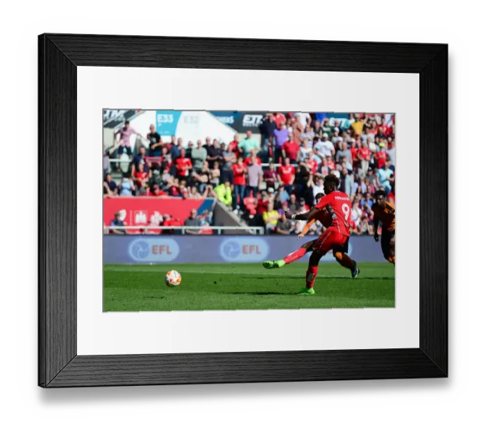 Framed Print : Tammy Abraham Scores Penalty, Doubles Bristol City's Lead Against Wolverhampton Wanderers (08-04-2017) Framed Print : Tammy Abraham Scores Penalty, Doubles Bristol City's Lead Against Wolverhampton Wanderers (08-04-2017)