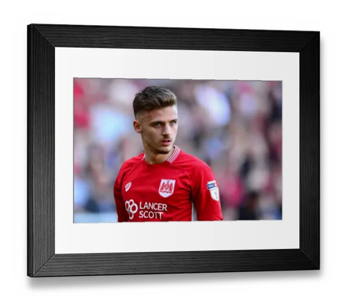 Framed Print : Jamie Paterson in Action: Bristol City vs. Wolverhampton Wanderers, Sky Bet Championship (April 8, 2017), Ashton Gate