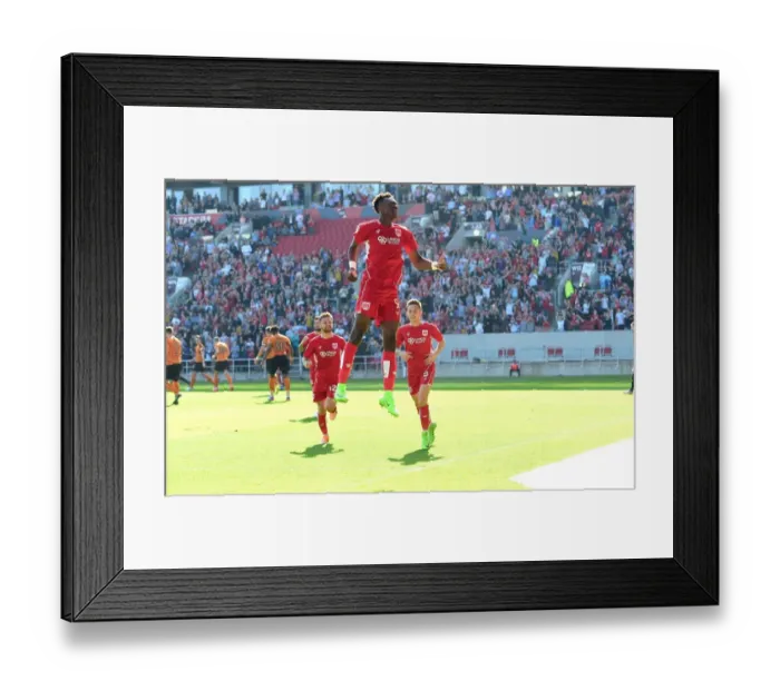 Framed Print : Tammy Abraham's Thrilling Goal: Historic Upset - Bristol City's Epic Victory Over Wolverhampton Wanderers (08-04-2017) Framed Print : Tammy Abraham's Thrilling Goal: Historic Upset - Bristol City's Epic Victory Over Wolverhampton Wanderers (08-04-2017)