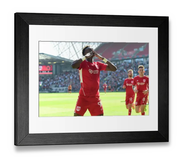 Framed Print : Tammy Abraham's Thrilling Goal: Historic Upset of Wolverhampton Wanderers by Bristol City (08.04.2017) Framed Print : Tammy Abraham's Thrilling Goal: Historic Upset of Wolverhampton Wanderers by Bristol City (08.04.2017)