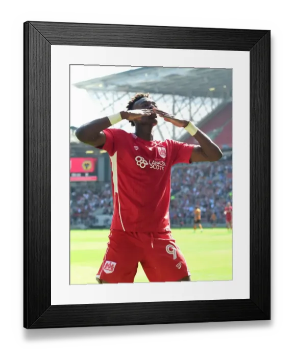 Framed Print : Tammy Abraham's Thrilling Goal: Bristol City's Upset Victory over Wolverhampton Wanderers in Sky Bet Championship (08-04-2017) Framed Print : Tammy Abraham's Thrilling Goal: Bristol City's Upset Victory over Wolverhampton Wanderers in Sky Bet Championship (08-04-2017)