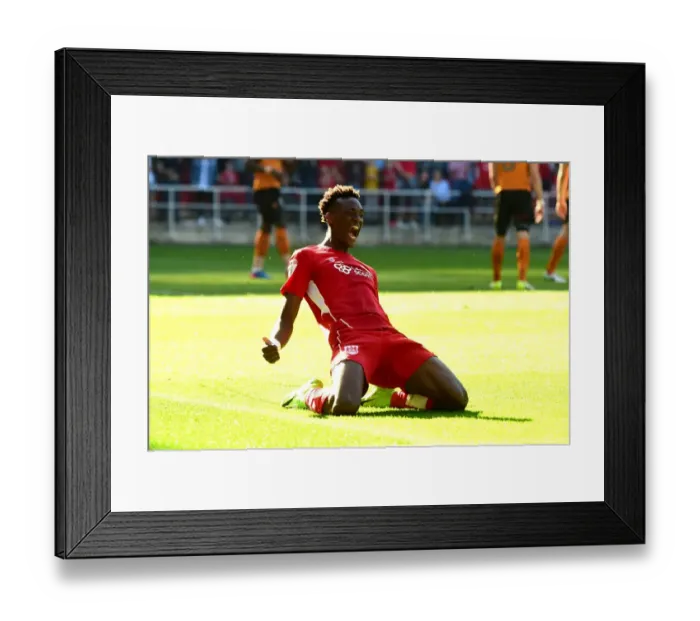 Framed Print : Tammy Abraham's Double: Bristol City vs. Wolverhampton Wanderers, 08-04-2017 Framed Print : Tammy Abraham's Double: Bristol City vs. Wolverhampton Wanderers, 08-04-2017