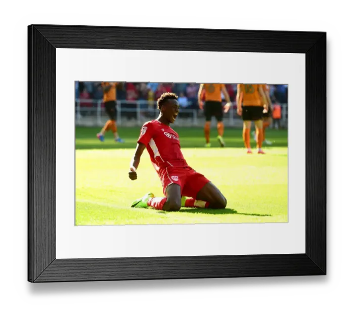 Framed Print : Tammy Abraham's Double: Thrilling Bristol City Victory Over Wolverhampton Wanderers (08-04-2017) Framed Print : Tammy Abraham's Double: Thrilling Bristol City Victory Over Wolverhampton Wanderers (08-04-2017)