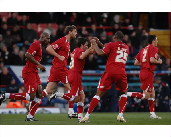 Bristol City Celebrate Dele Adebolas goal