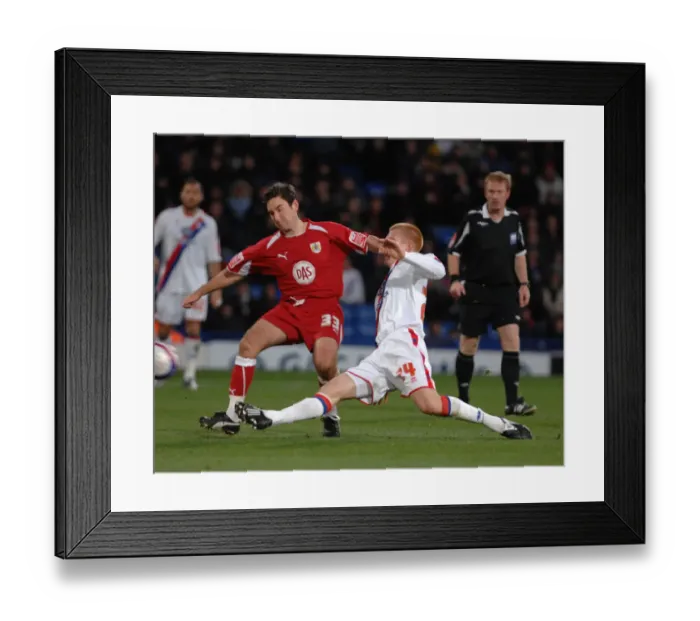 Framed Print : Lee Johnson Battles with Ben Watson Framed Print : Lee Johnson Battles with Ben Watson