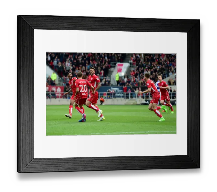 Framed Print : Bristol City Celebrate Marlon Pack's Goal Against Queens Park Rangers, Sky Bet Championship 2017 Framed Print : Bristol City Celebrate Marlon Pack's Goal Against Queens Park Rangers, Sky Bet Championship 2017