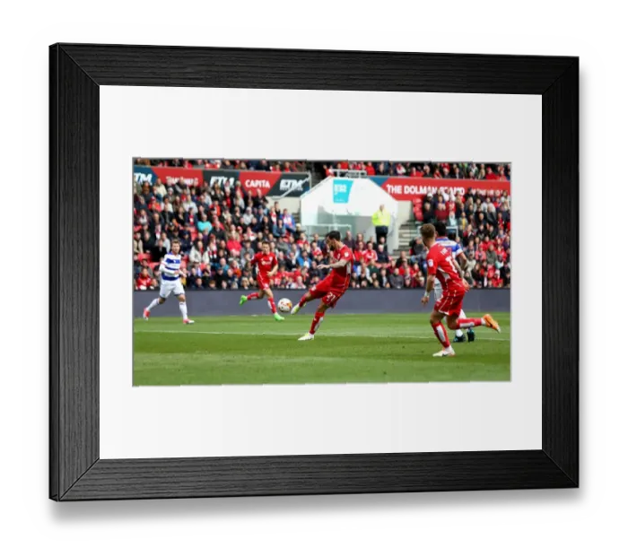 Framed Print : Marlon Pack Scores the Opener: Bristol City's Thrilling 1-0 Victory over Queens Park Rangers (April 14, 2017) Framed Print : Marlon Pack Scores the Opener: Bristol City's Thrilling 1-0 Victory over Queens Park Rangers (April 14, 2017)