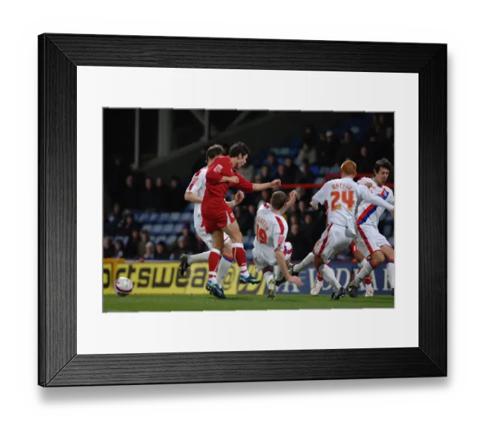 Framed Print : Ivan Sproule sees his shot blocked