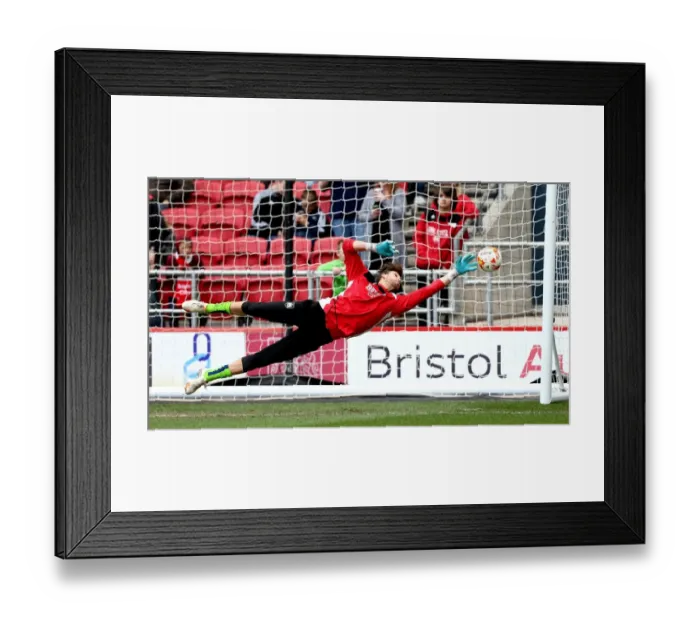 Framed Print : Bristol City's Fabian Giefer in Action during Sky Bet Championship Match against Queens Park Rangers (April 2017)