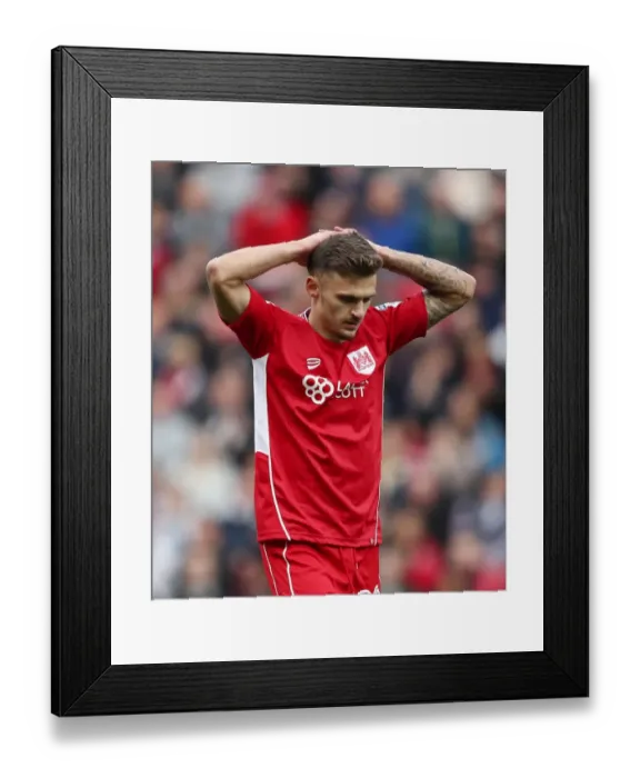 Framed Print : Bristol City's Jamie Paterson Regrets Missed Opportunity Against Queens Park Rangers Framed Print : Bristol City's Jamie Paterson Regrets Missed Opportunity Against Queens Park Rangers