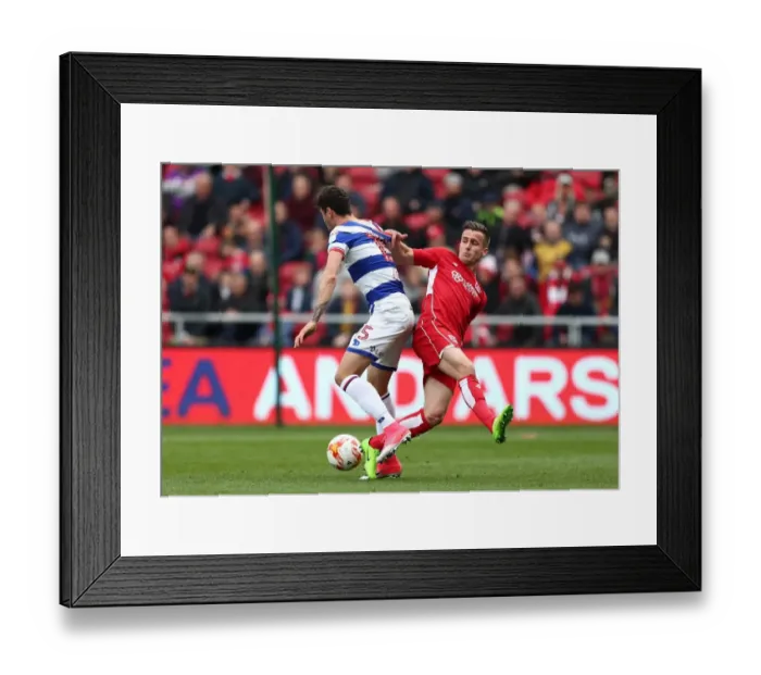 Framed Print : Bryan vs. Wszolek: A Football Rivalry Unfolds - Bristol City vs. Queens Park Rangers Framed Print : Bryan vs. Wszolek: A Football Rivalry Unfolds - Bristol City vs. Queens Park Rangers