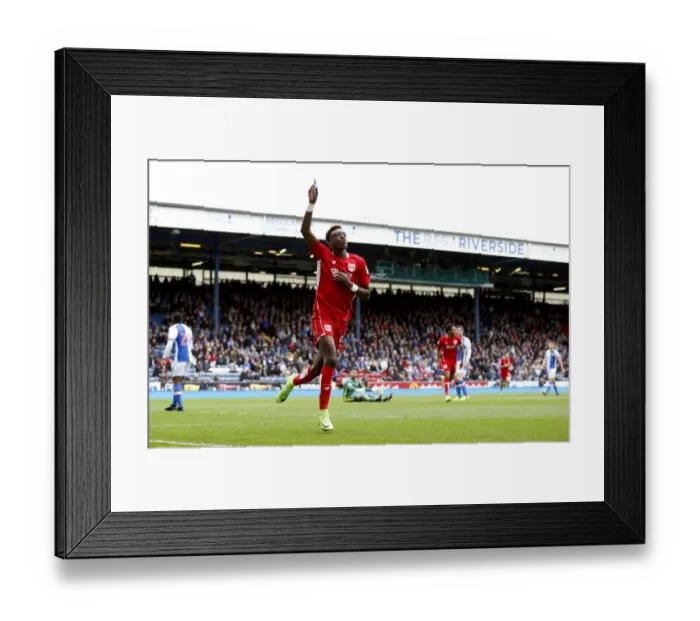 Framed Print : Tammy Abraham's Euphoric Goal Celebration: A Thrilling Moment at Ewood Park (Sky Bet Championship, Blackburn Rovers vs. Bristol City, 17-04-2017) Framed Print : Tammy Abraham's Euphoric Goal Celebration: A Thrilling Moment at Ewood Park (Sky Bet Championship, Blackburn Rovers vs. Bristol City, 17-04-2017)