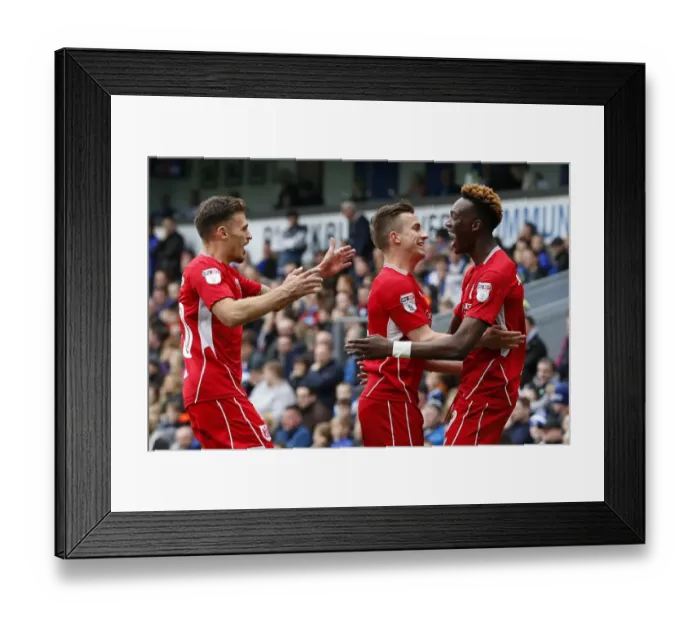Framed Print : Tammy Abraham's Epic Goal Celebration: A Thrilling Moment at Ewood Park (Sky Bet Championship, 2017)