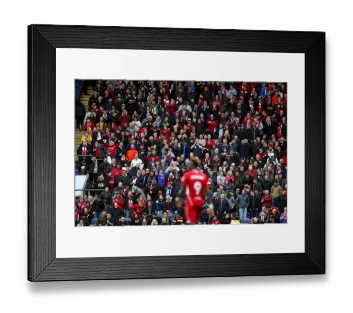 Framed Print : Bristol City's Tammy Abraham Scores Opening Goal vs. Blackburn Rovers: Fans Celebrate Framed Print : Bristol City's Tammy Abraham Scores Opening Goal vs. Blackburn Rovers: Fans Celebrate
