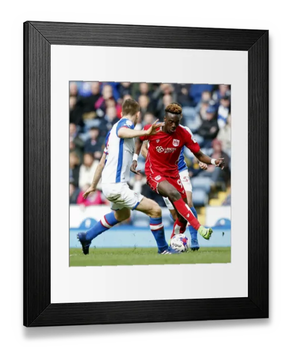 Framed Print : Tammy Abraham Charges Forward: Blackburn Rovers vs. Bristol City, Sky Bet Championship