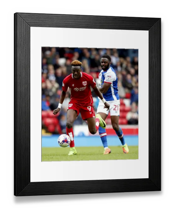Framed Print : Tammy Abraham vs Hope Akpan Clash at Ewood Park: Blackburn Rovers vs Bristol City, Sky Bet Championship (170417) Framed Print : Tammy Abraham vs Hope Akpan Clash at Ewood Park: Blackburn Rovers vs Bristol City, Sky Bet Championship (170417)