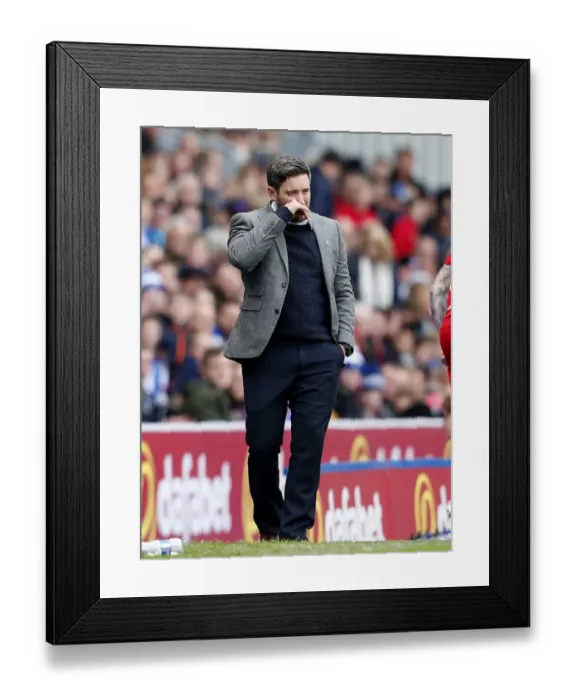 Framed Print : Lee Johnson's Disappointment: Blackburn Rovers vs. Bristol City, Sky Bet Championship (17 April 2017) Framed Print : Lee Johnson's Disappointment: Blackburn Rovers vs. Bristol City, Sky Bet Championship (17 April 2017)