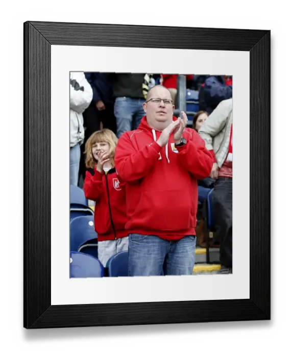 Framed Print : Bristol City Fans Rally at Ewood Park During Championship Clash Against Blackburn Rovers, April 2017 Framed Print : Bristol City Fans Rally at Ewood Park During Championship Clash Against Blackburn Rovers, April 2017