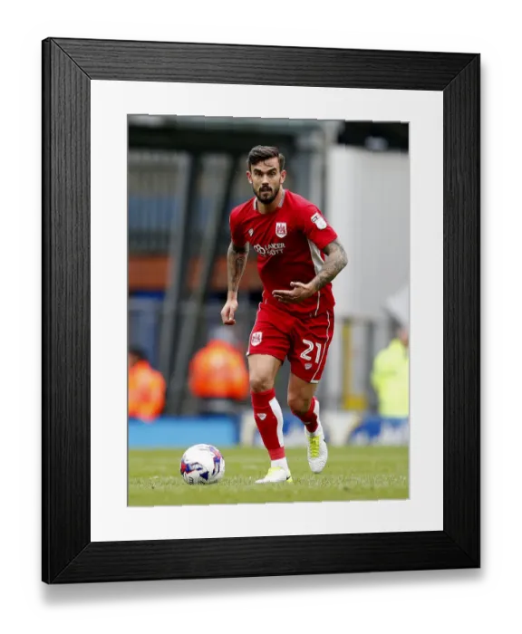 Framed Print : Marlon Pack of Bristol City in Action Against Blackburn Rovers, Sky Bet Championship, 2017