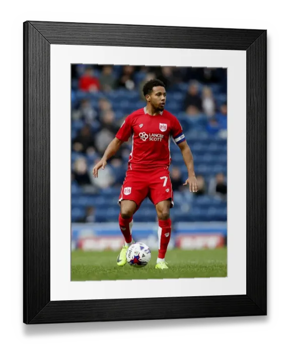 Framed Print : Korey Smith in Action: Bristol City vs. Blackburn Rovers, Sky Bet Championship 2017