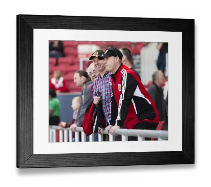 Framed Print : Bristol City Supporters in Full Force at Ashton Gate during Sky Bet Championship Match against Barnsley