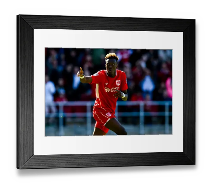 Framed Print : Dramatic Equalizer: Abraham's Last-Minute Goal for Bristol City against Barnsley in Sky Bet Championship