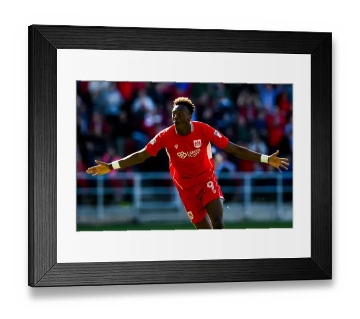 Framed Print : Dramatic Equalizer: Abraham Scores Last-Minute Goal for Bristol City against Barnsley Framed Print : Dramatic Equalizer: Abraham Scores Last-Minute Goal for Bristol City against Barnsley