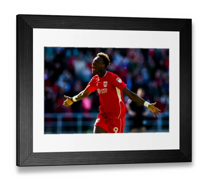Framed Print : Dramatic Last-Minute Equalizer: Abraham's Thrilling Goal for Bristol City in Sky Bet Championship Match against Barnsley Framed Print : Dramatic Last-Minute Equalizer: Abraham's Thrilling Goal for Bristol City in Sky Bet Championship Match against Barnsley