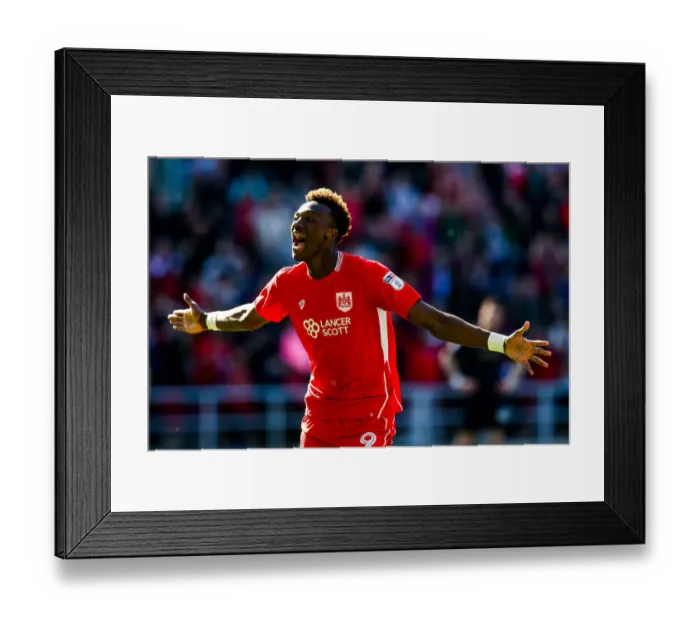 Framed Print : Dramatic Equalizer: Tammy Abraham Scores Late for Bristol City against Barnsley Framed Print : Dramatic Equalizer: Tammy Abraham Scores Late for Bristol City against Barnsley
