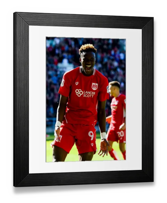 Framed Print : Dramatic Equalizer: Last-Minute Goal by Tammy Abraham for Bristol City against Barnsley, Sky Bet Championship 2017 Framed Print : Dramatic Equalizer: Last-Minute Goal by Tammy Abraham for Bristol City against Barnsley, Sky Bet Championship 2017