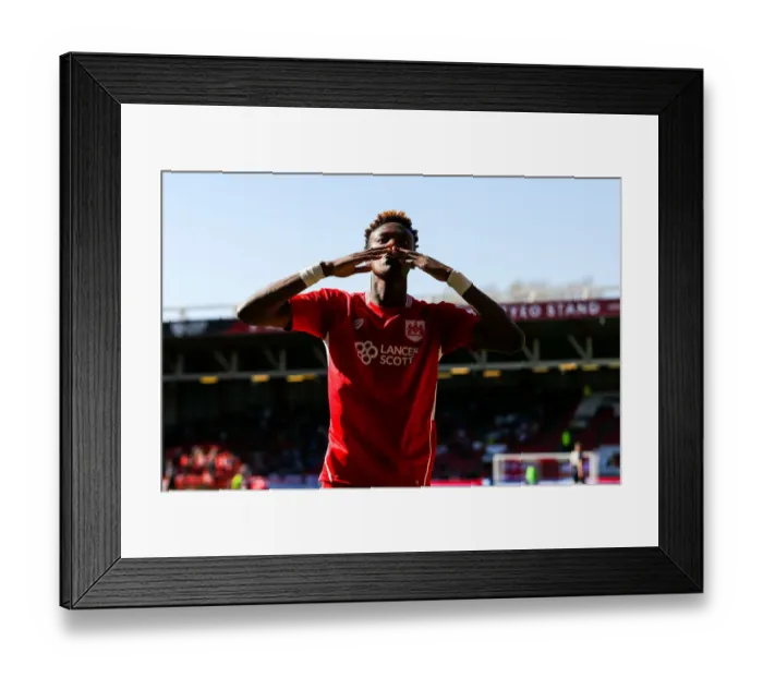 Framed Print : Bristol City vs Barnsley: Tammy Abraham Scores Dramatic Equalizer at Ashton Gate Framed Print : Bristol City vs Barnsley: Tammy Abraham Scores Dramatic Equalizer at Ashton Gate