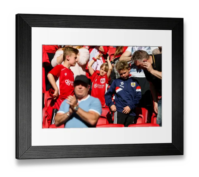 Framed Print : Bristol City Celebrate 3-2 Win Over Barnsley at Ashton Gate Stadium