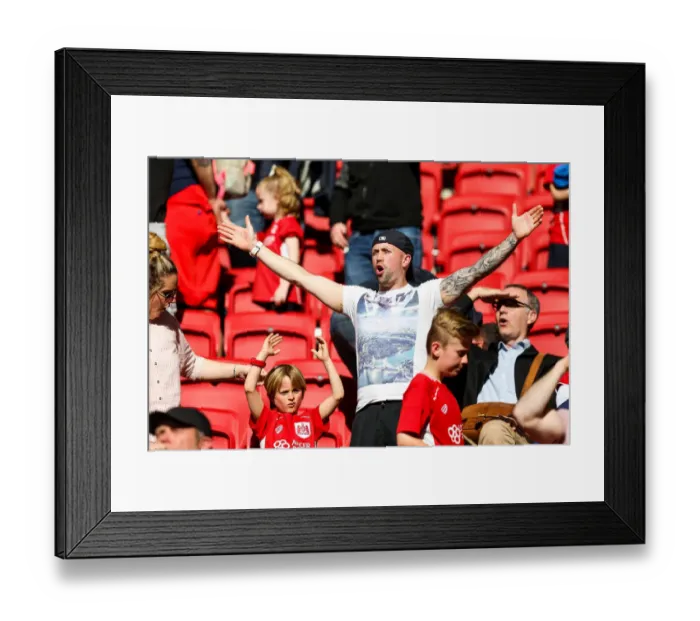 Framed Print : Bristol City Celebrates 3-2 Win Over Barnsley at Ashton Gate Stadium Framed Print : Bristol City Celebrates 3-2 Win Over Barnsley at Ashton Gate Stadium