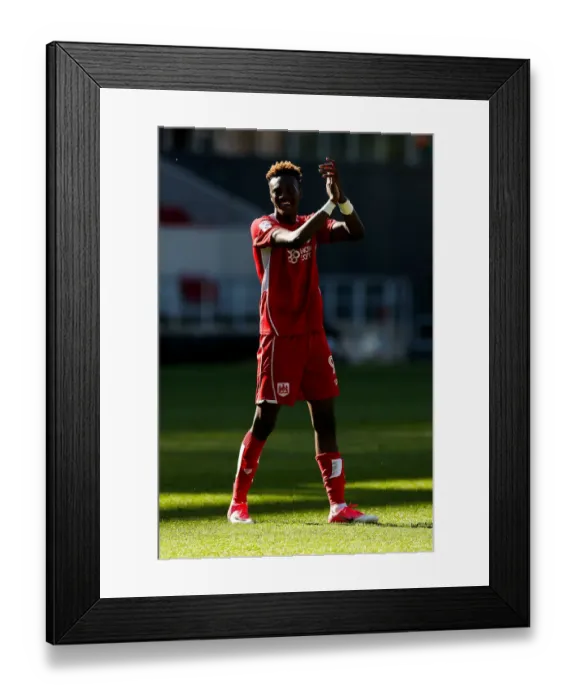 Framed Print : Tammy Abraham's Thrilling Goal and Heartfelt Fan Appreciation: Bristol City's 3-2 Victory Over Barnsley Framed Print : Tammy Abraham's Thrilling Goal and Heartfelt Fan Appreciation: Bristol City's 3-2 Victory Over Barnsley