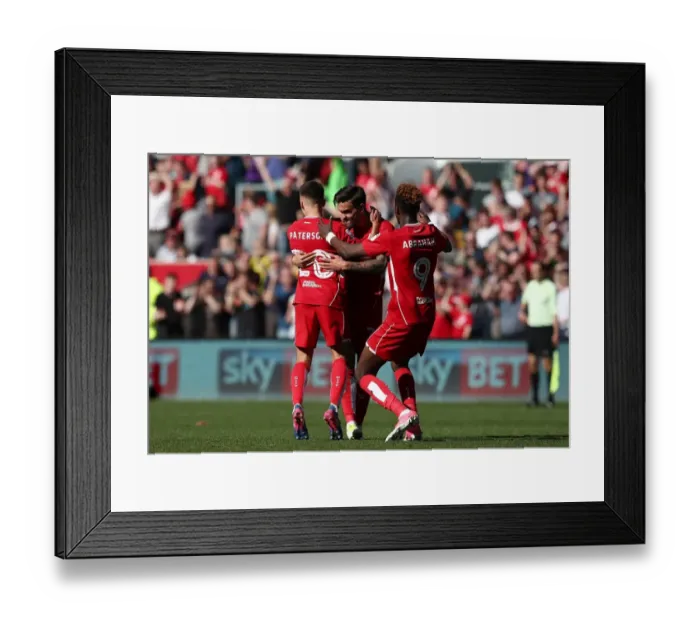 Framed Print : Bristol City's Jamie Paterson Scores Thrilling Goal Against Barnsley in Sky Bet Championship Match Framed Print : Bristol City's Jamie Paterson Scores Thrilling Goal Against Barnsley in Sky Bet Championship Match