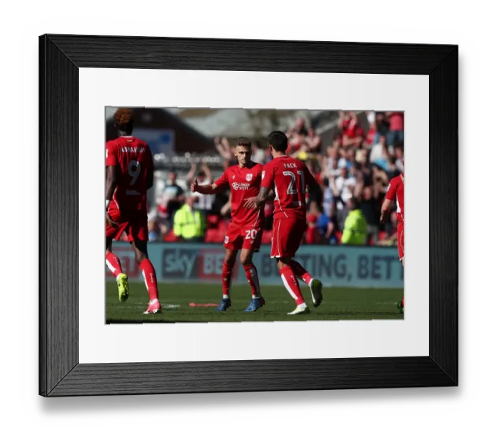 Framed Print : Jamie Paterson's Thrilling Goal: Bristol City vs Barnsley in Sky Bet Championship (220417)