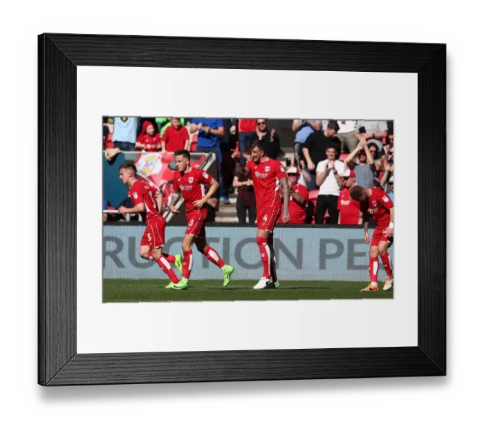 Framed Print : Aden Flint's Goal Celebration: Bristol City vs Barnsley, Sky Bet Championship (April 2017) Framed Print : Aden Flint's Goal Celebration: Bristol City vs Barnsley, Sky Bet Championship (April 2017)