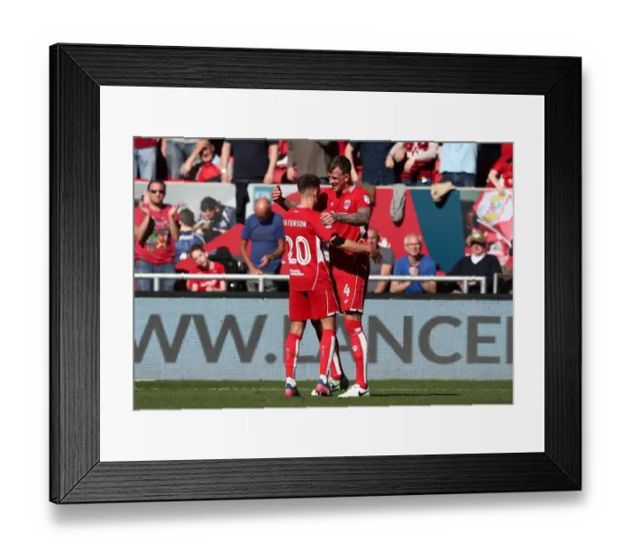 Framed Print : Aden Flint's Game-Winning Goal: Bristol City vs Barnsley (220417) Framed Print : Aden Flint's Game-Winning Goal: Bristol City vs Barnsley (220417)