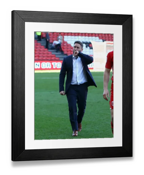 Framed Print : Bristol City's Lee Johnson Embraces Ecstatic Fans in Promotion Celebration at Ashton Gate Framed Print : Bristol City's Lee Johnson Embraces Ecstatic Fans in Promotion Celebration at Ashton Gate