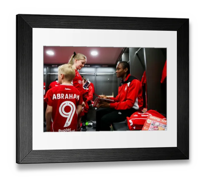 Framed Print : Bristol City Mascots in the Dressing Room Before Match vs Barnsley, April 2017