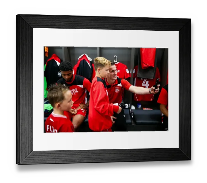 Framed Print : Bristol City Mascots in the Dressing Room: Pre-Match Moment at Ashton Gate Stadium (2017) Framed Print : Bristol City Mascots in the Dressing Room: Pre-Match Moment at Ashton Gate Stadium (2017)