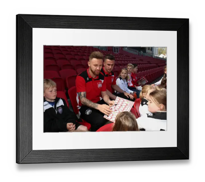Framed Print : Bristol City vs Barnsley: A Peek into the Lives of Footballers at Ashton Gate, 2017 - On the Fields of Football: A Player Portrait