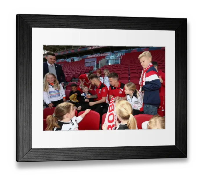 Framed Print : Behind the Scenes: A Glance at the Lives of Bristol City Players vs Barnsley, April 2017
