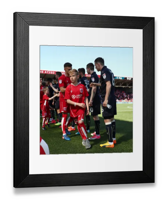 Framed Print : Sky Bet Championship: Mascots Lead the Way at Ashton Gate - Bristol City vs Barnsley