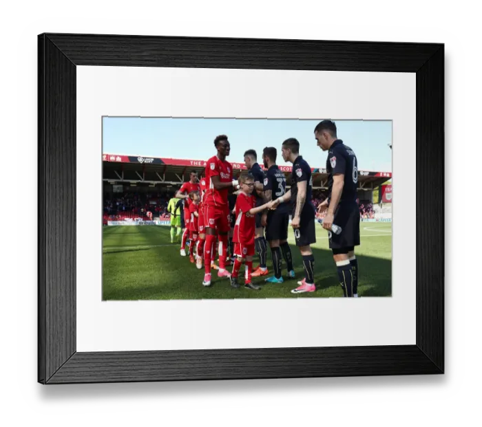 Framed Print : Mascots Lead Out Bristol City and Barnsley Teams at Ashton Gate, Sky Bet Championship (220417) Framed Print : Mascots Lead Out Bristol City and Barnsley Teams at Ashton Gate, Sky Bet Championship (220417)