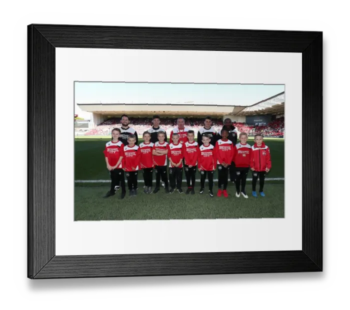 Framed Print : Bristol City vs Barnsley U8s Clash at Ashton Gate, Sky Bet Championship