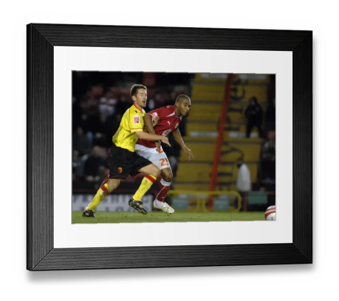 Framed Print : Bristol City vs. Watford: A Football Rivalry from the 08-09 Season
