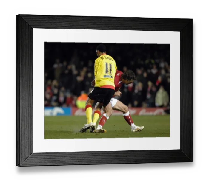 Framed Print : Bristol City vs. Watford: A Football Rivalry from the 08-09 Season