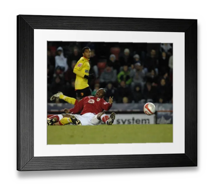 Framed Print : Bristol City vs Watford: A Clash from the 08-09 Season Framed Print : Bristol City vs Watford: A Clash from the 08-09 Season